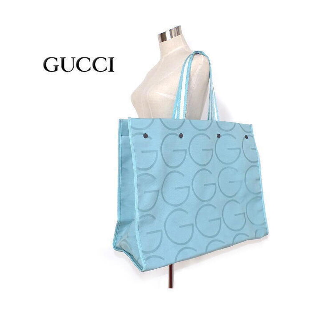 Gucci tote bag shoulder blue GG Boston travel gym